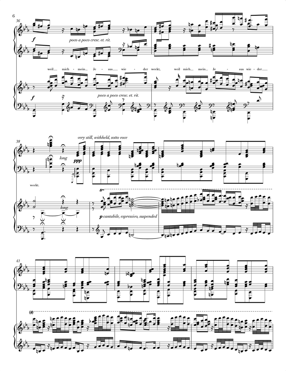Die Seele ruht in Jesu Händen (2 pianos) | Scores by Greg Anderson